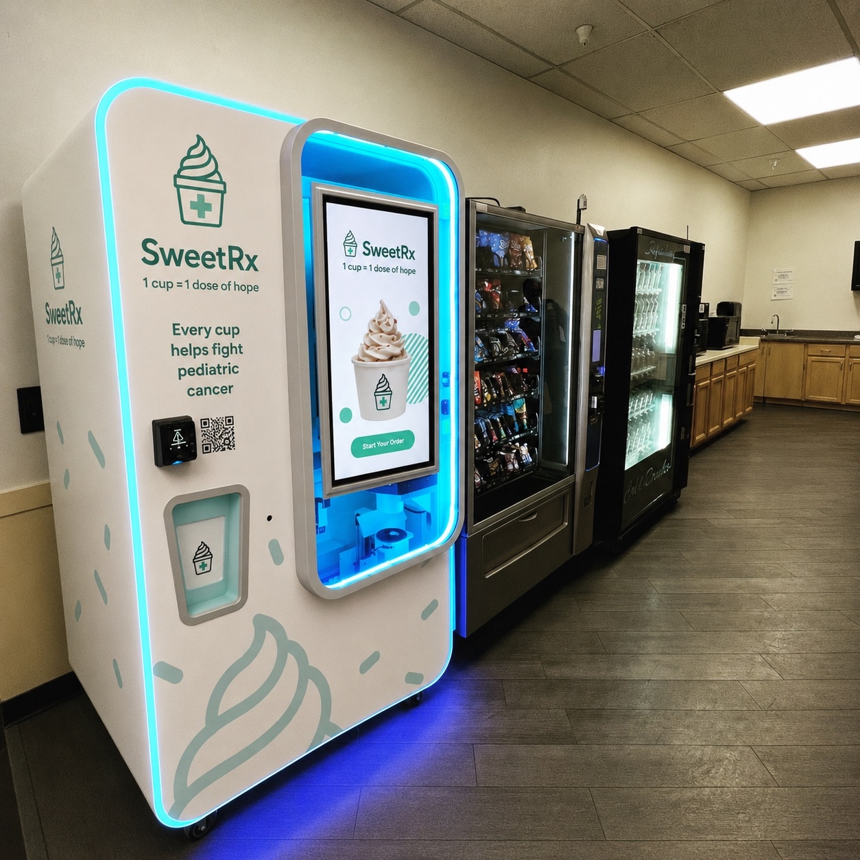 SweetRx automated soft-serve kiosk